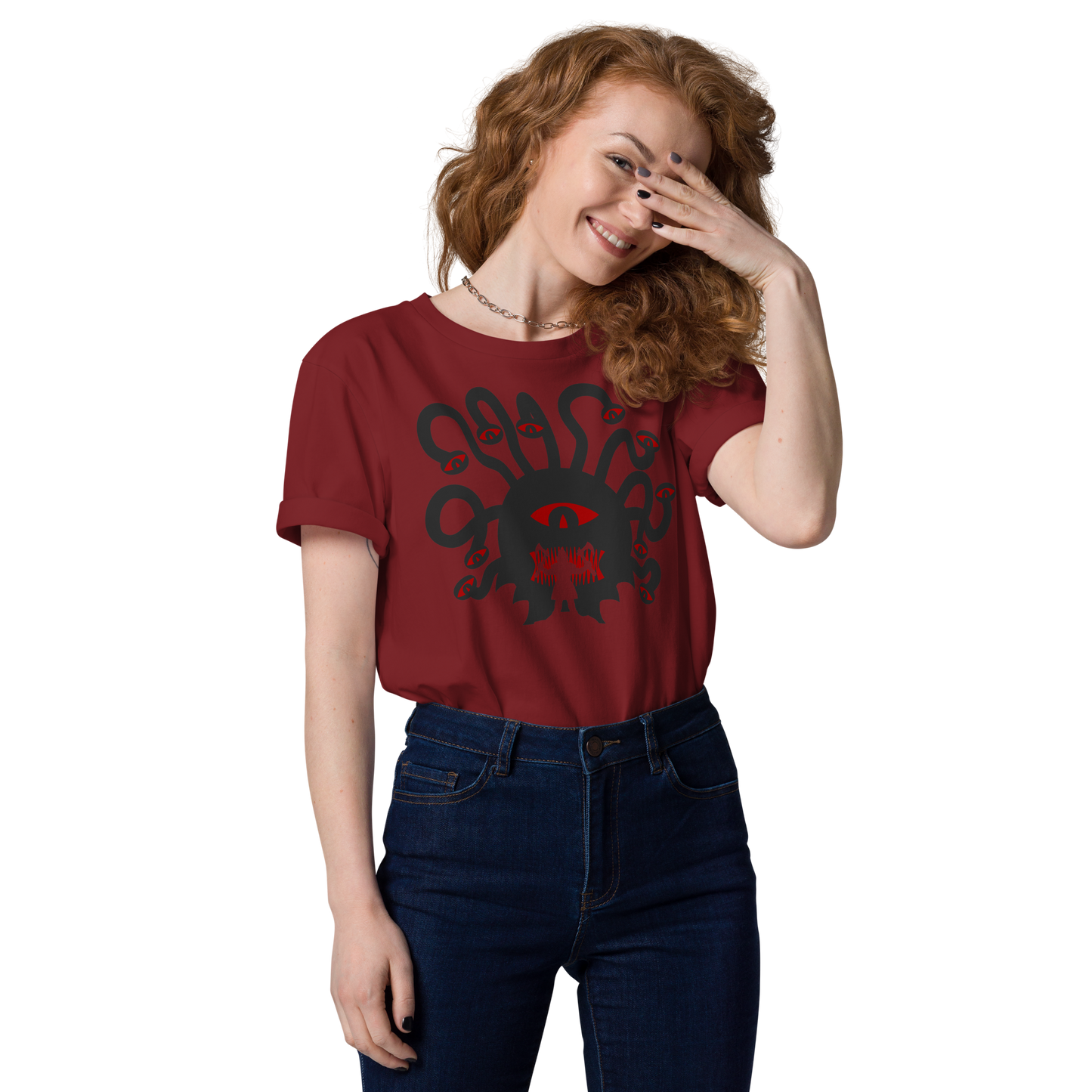 Beholder vs Dwarf - Unisex Organic Cotton T-Shirt