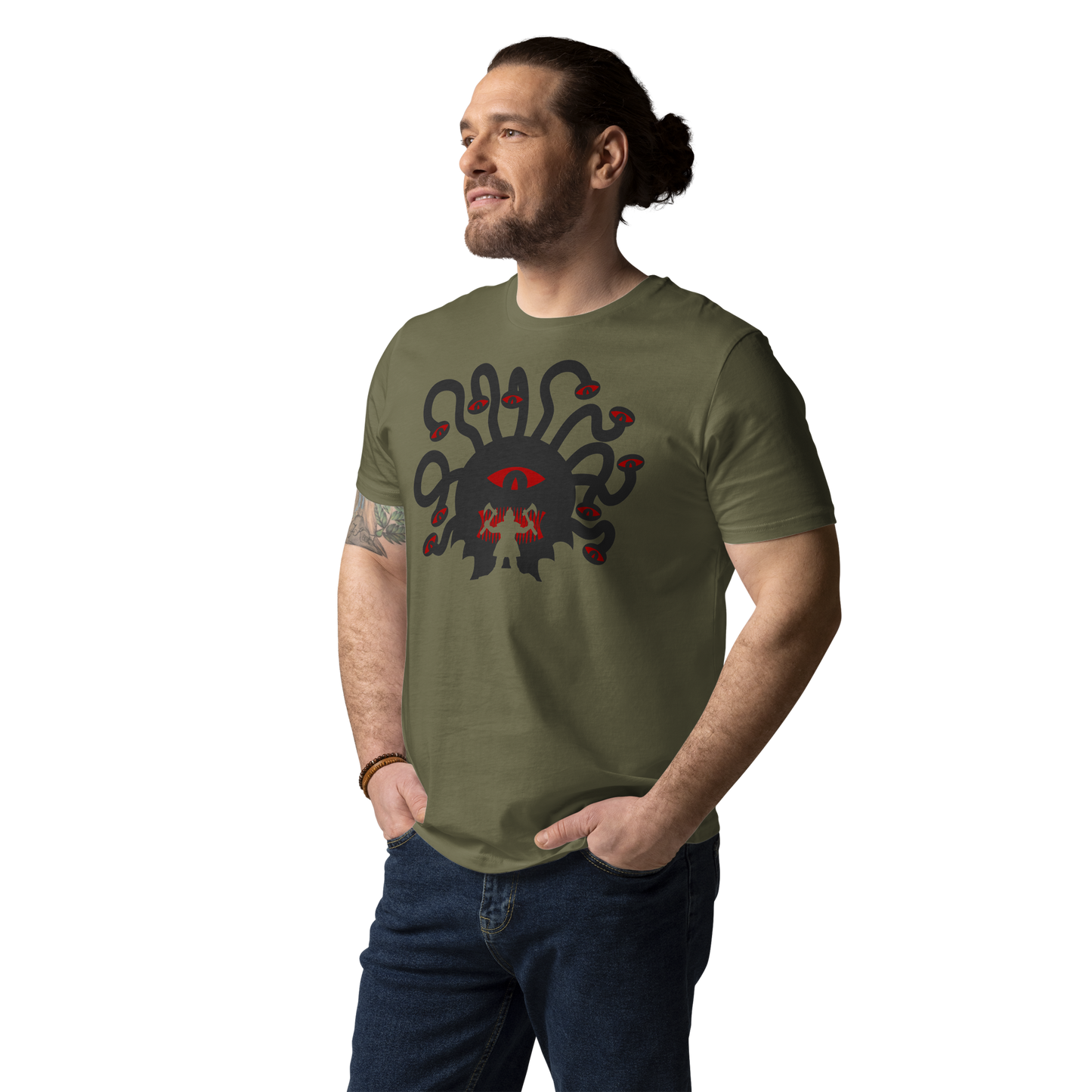 Beholder vs Dwarf - Unisex Organic Cotton T-Shirt
