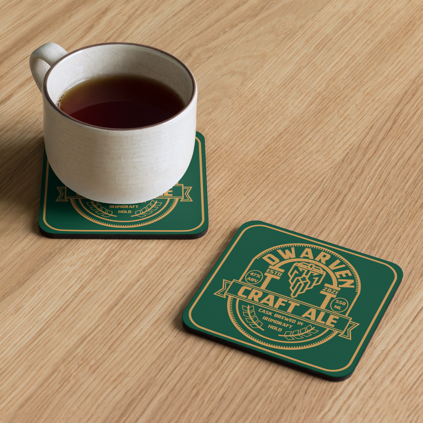 Dwarven Craft Ale - Cork-back coaster