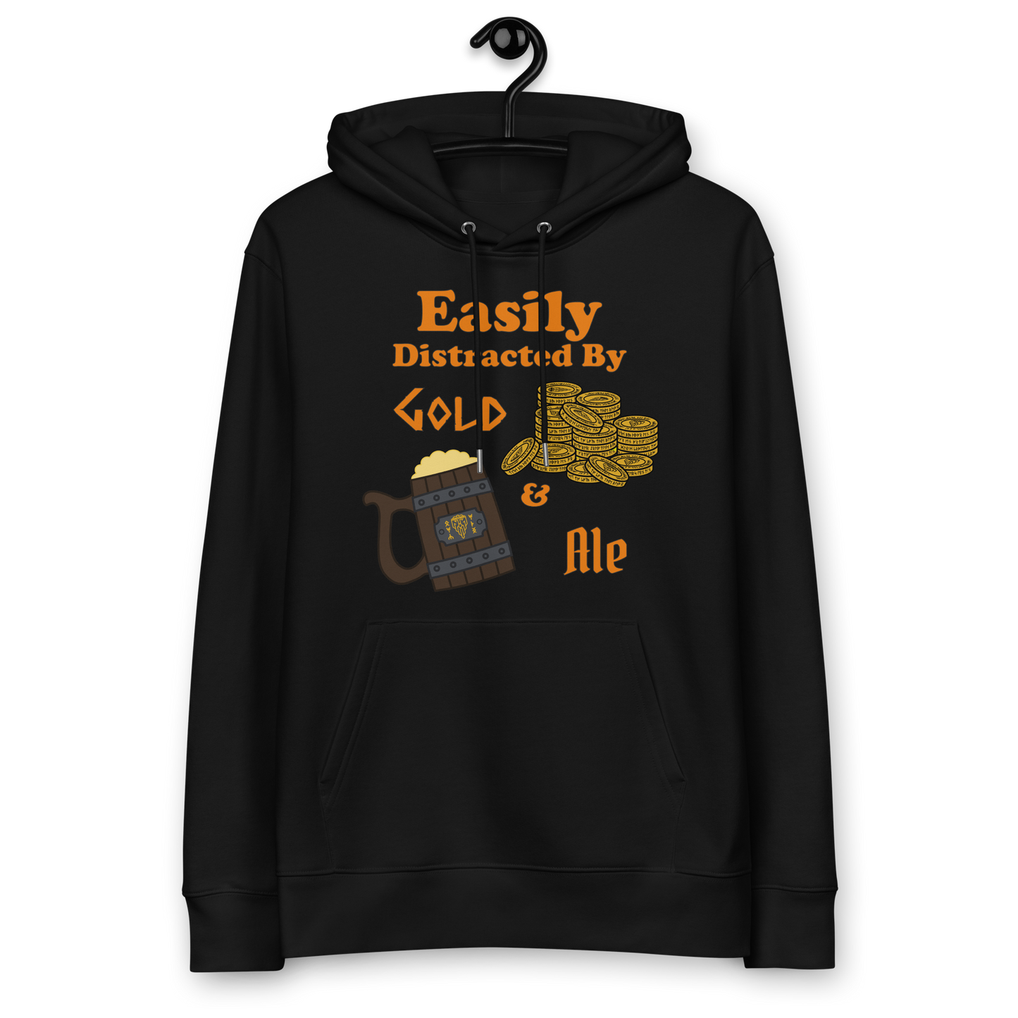 Easily Distracted by Gold and Ale - Unisex essential eco hoodie