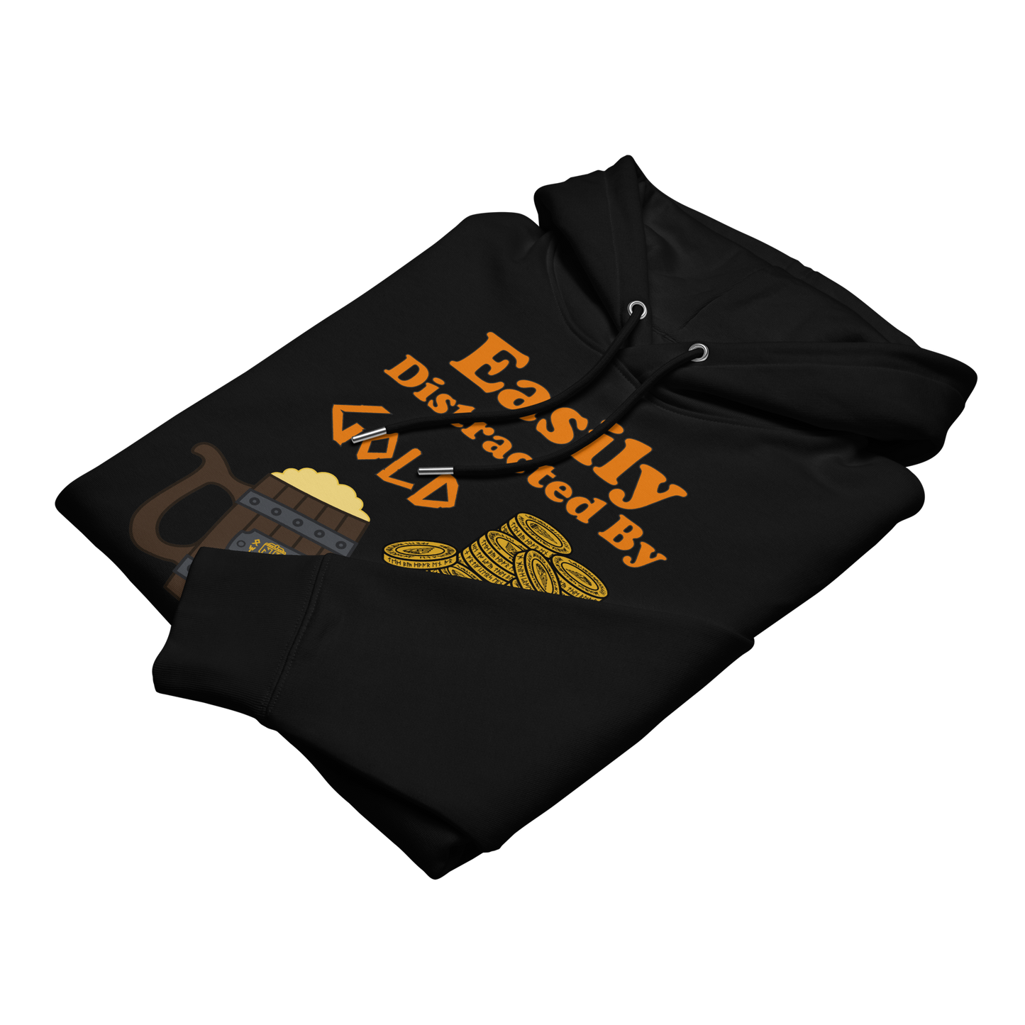Easily Distracted by Gold and Ale - Unisex essential eco hoodie