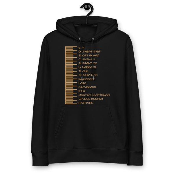 Beard Length Chart - Unisex essential eco hoodie