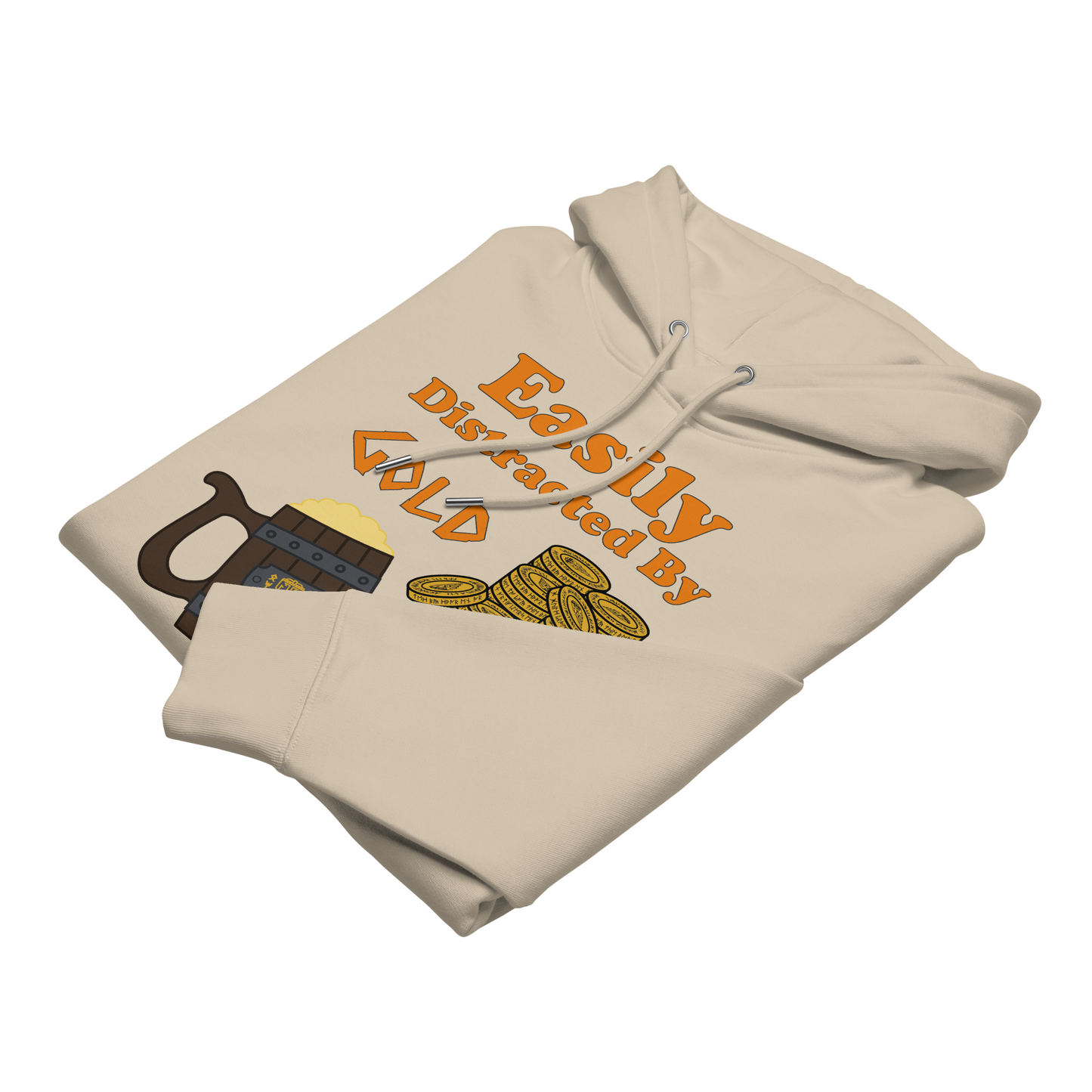 Easily Distracted by Gold and Ale - Unisex essential eco hoodie