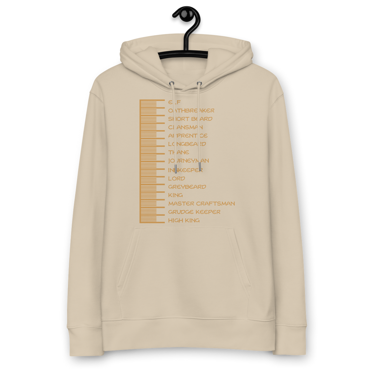 Beard Length Chart - Unisex essential eco hoodie