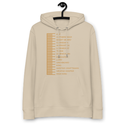 Beard Length Chart - Unisex essential eco hoodie