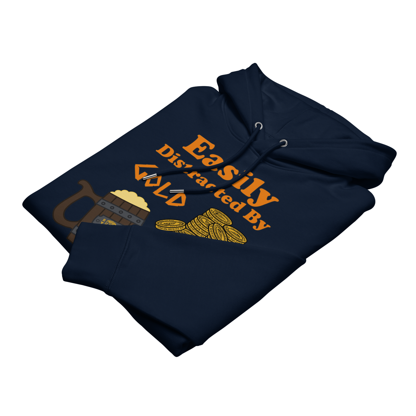 Easily Distracted by Gold and Ale - Unisex essential eco hoodie