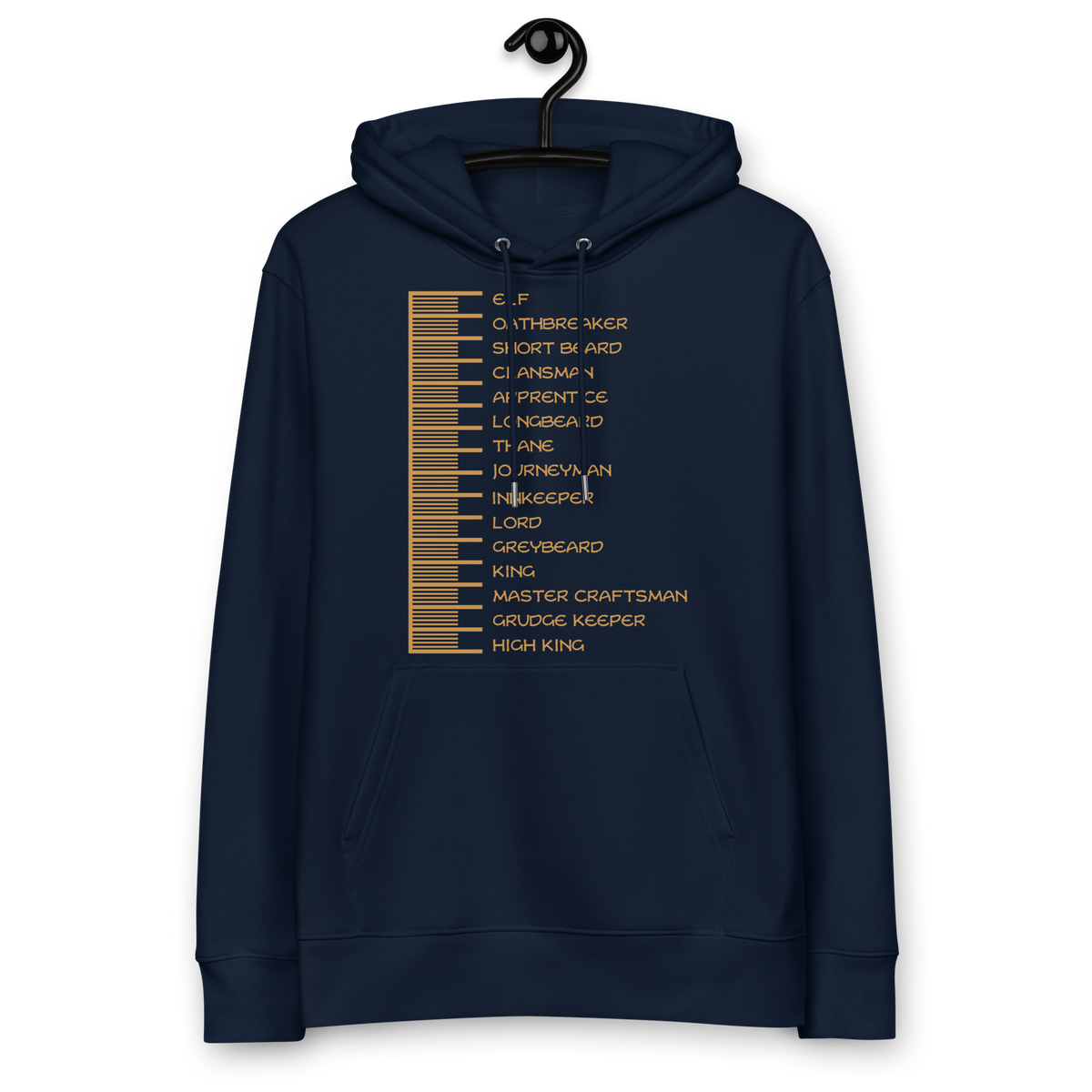 Beard Length Chart - Unisex essential eco hoodie