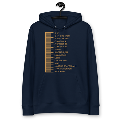 Beard Length Chart - Unisex essential eco hoodie