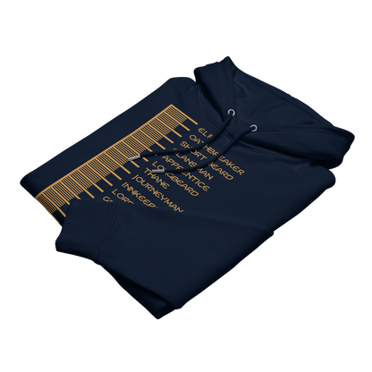 Beard Length Chart - Unisex essential eco hoodie