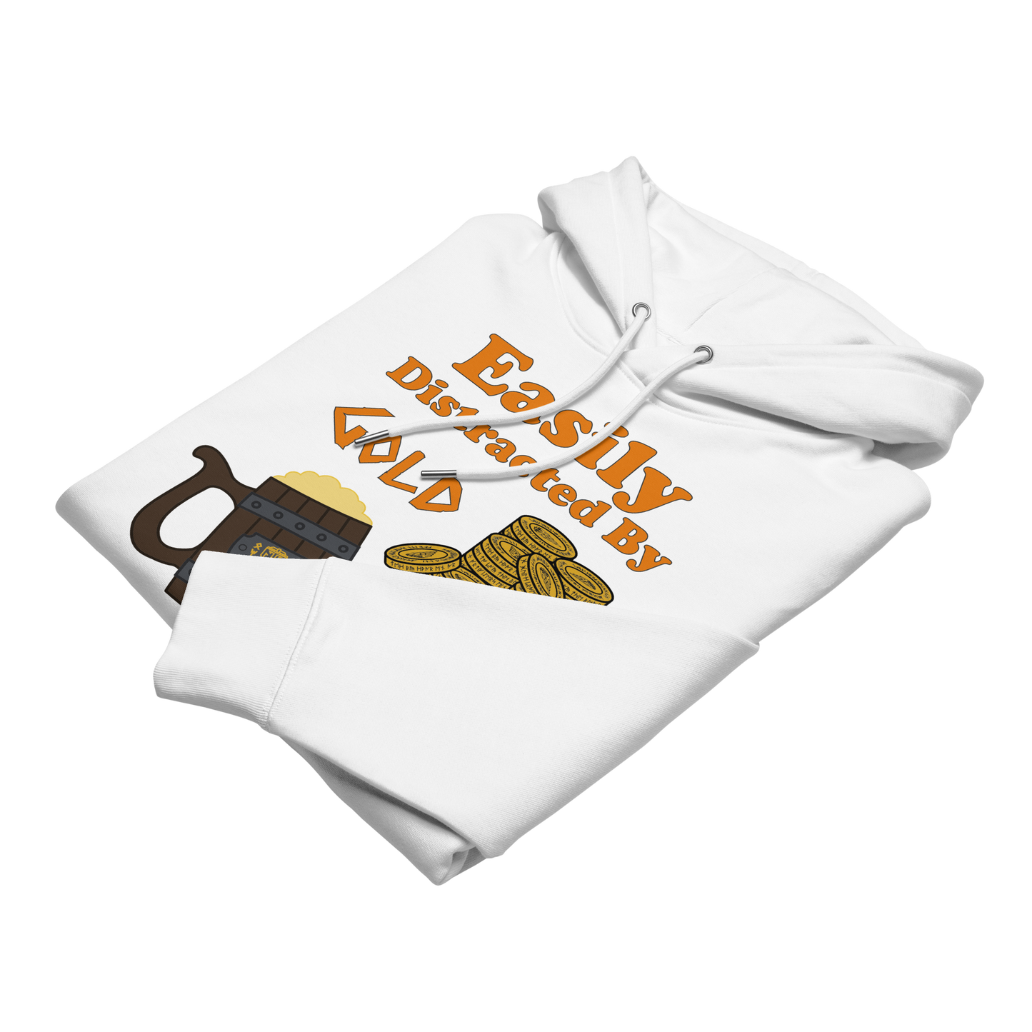 Easily Distracted by Gold and Ale - Unisex essential eco hoodie