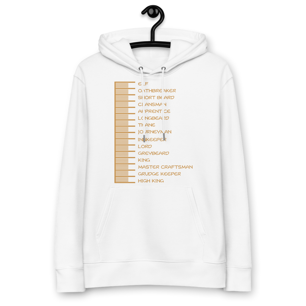 Beard Length Chart - Unisex essential eco hoodie