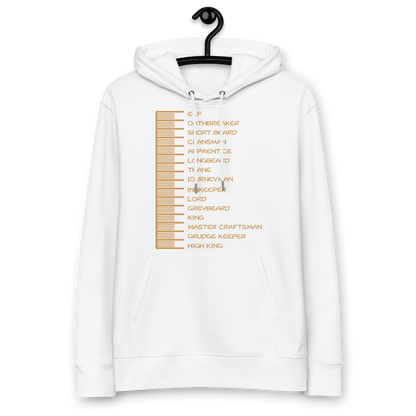 Beard Length Chart - Unisex essential eco hoodie