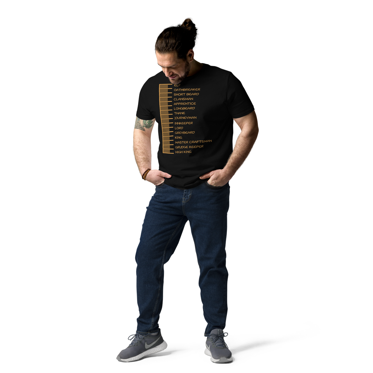 Beard Length Chart - Unisex T-Shirt
