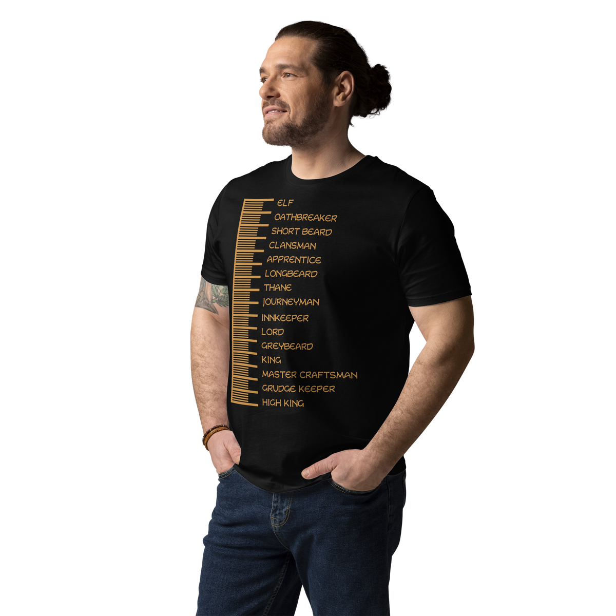 Beard Length Chart - Unisex T-Shirt