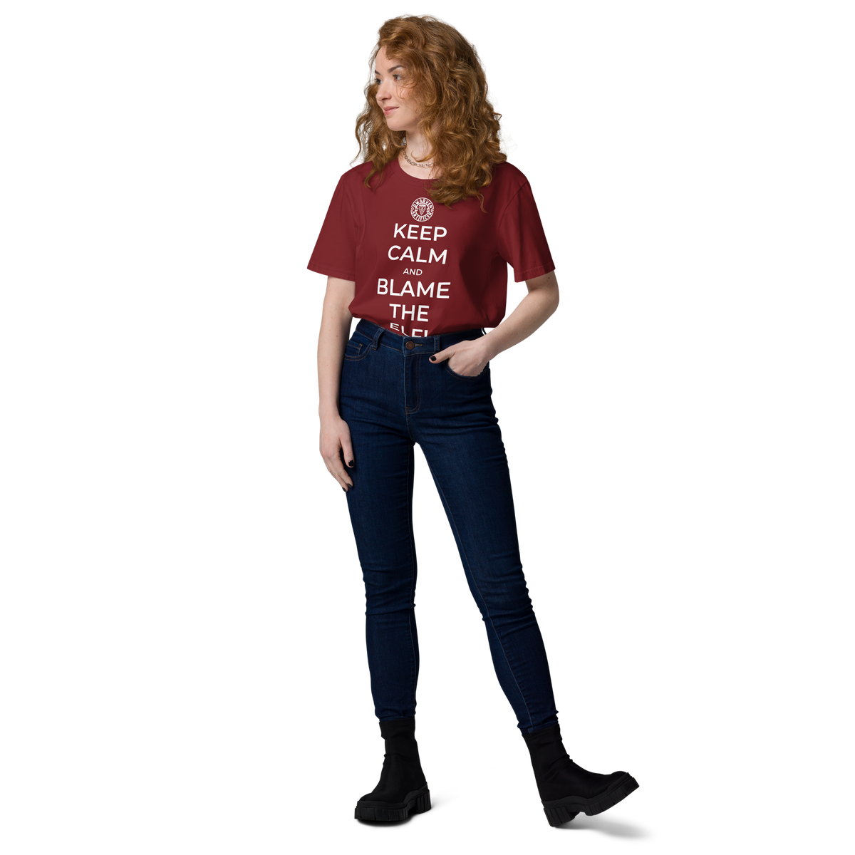 Keep Calm and Blame The Elf - Unisex T-Shirt