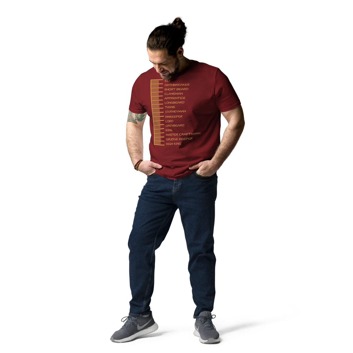 Beard Length Chart - Unisex T-Shirt