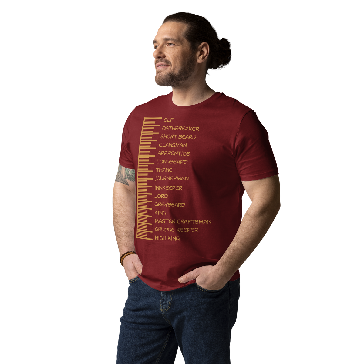 Beard Length Chart - Unisex T-Shirt