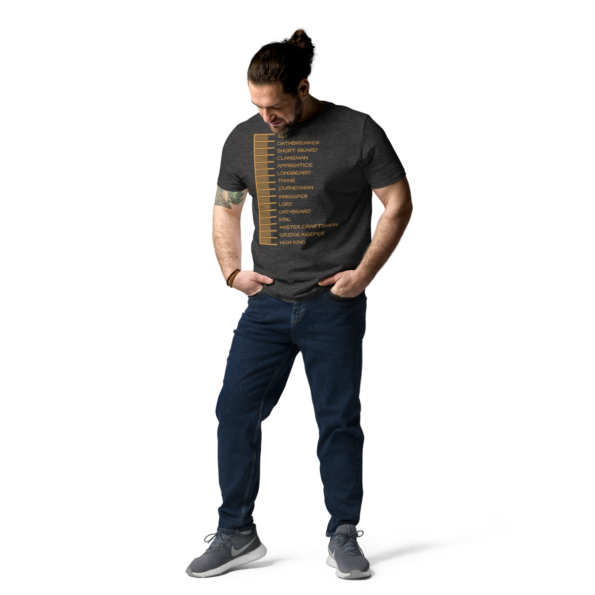 Beard Length Chart - Unisex T-Shirt