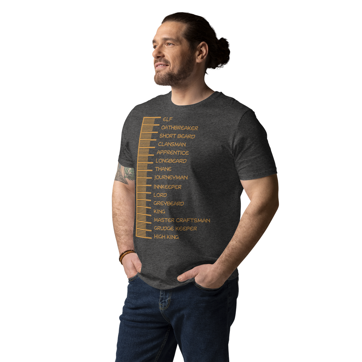 Beard Length Chart - Unisex T-Shirt