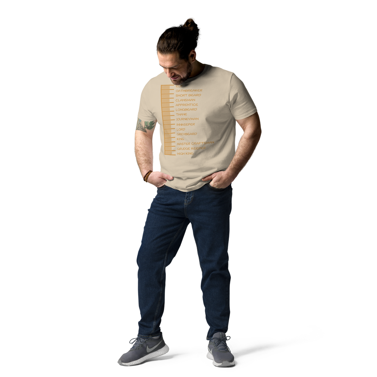 Beard Length Chart - Unisex T-Shirt