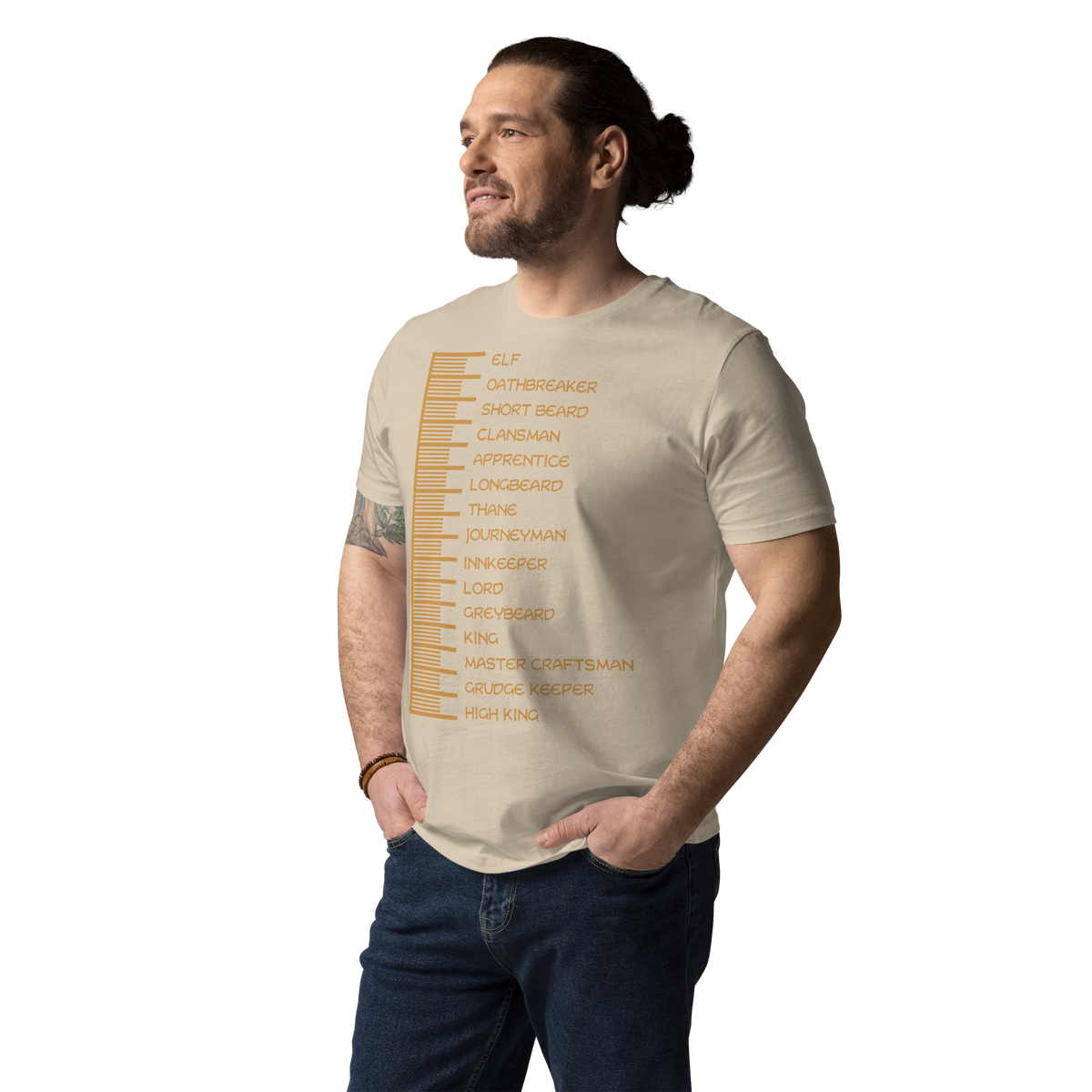 Beard Length Chart - Unisex T-Shirt