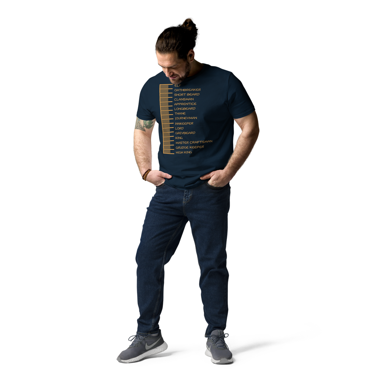 Beard Length Chart - Unisex T-Shirt