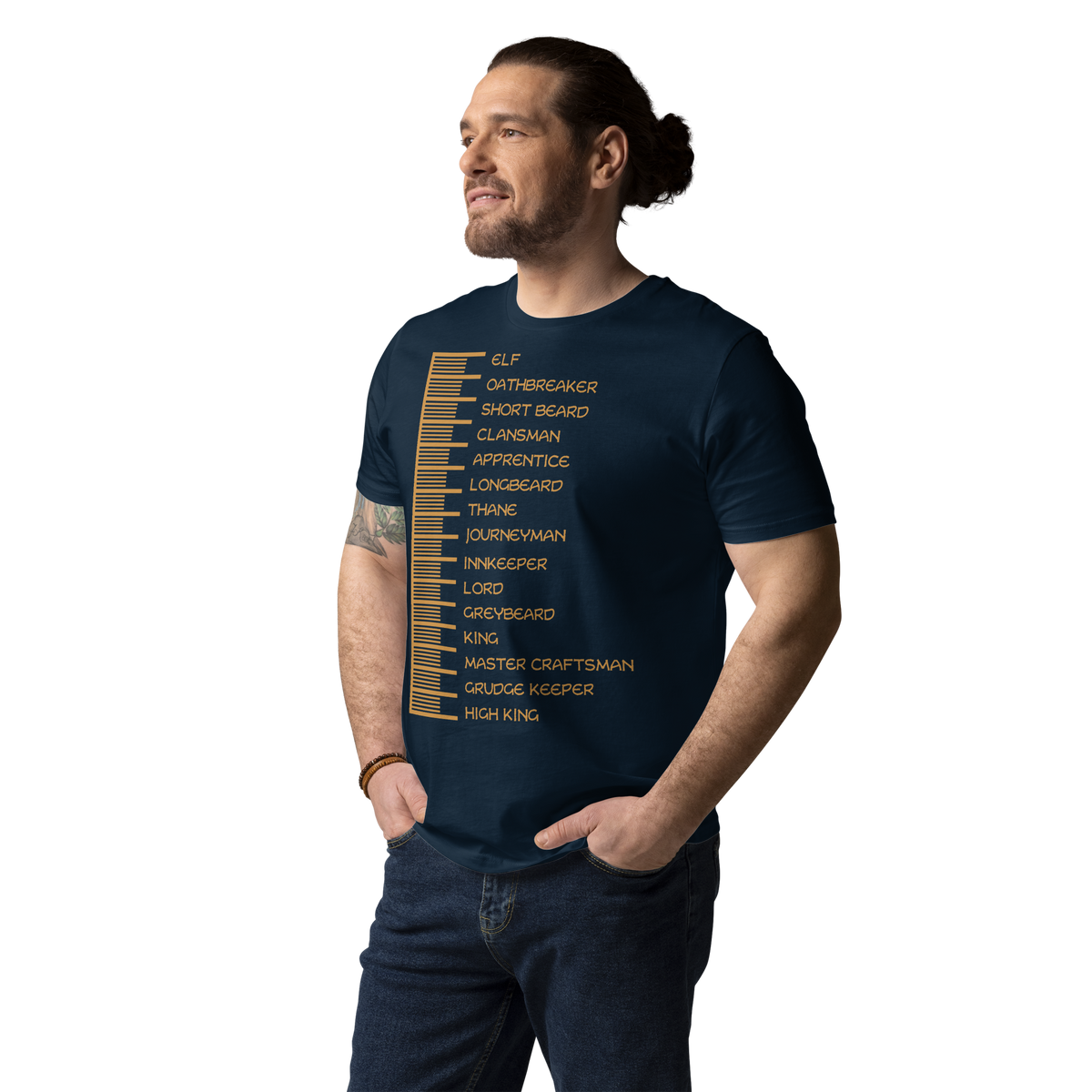 Beard Length Chart - Unisex T-Shirt