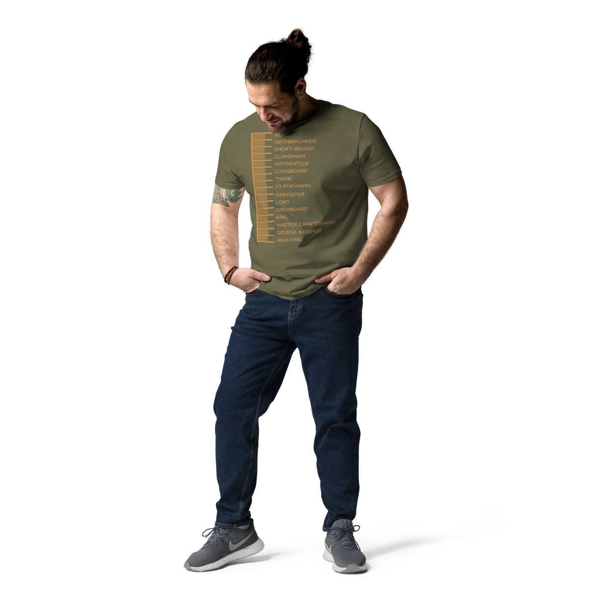 Beard Length Chart - Unisex T-Shirt