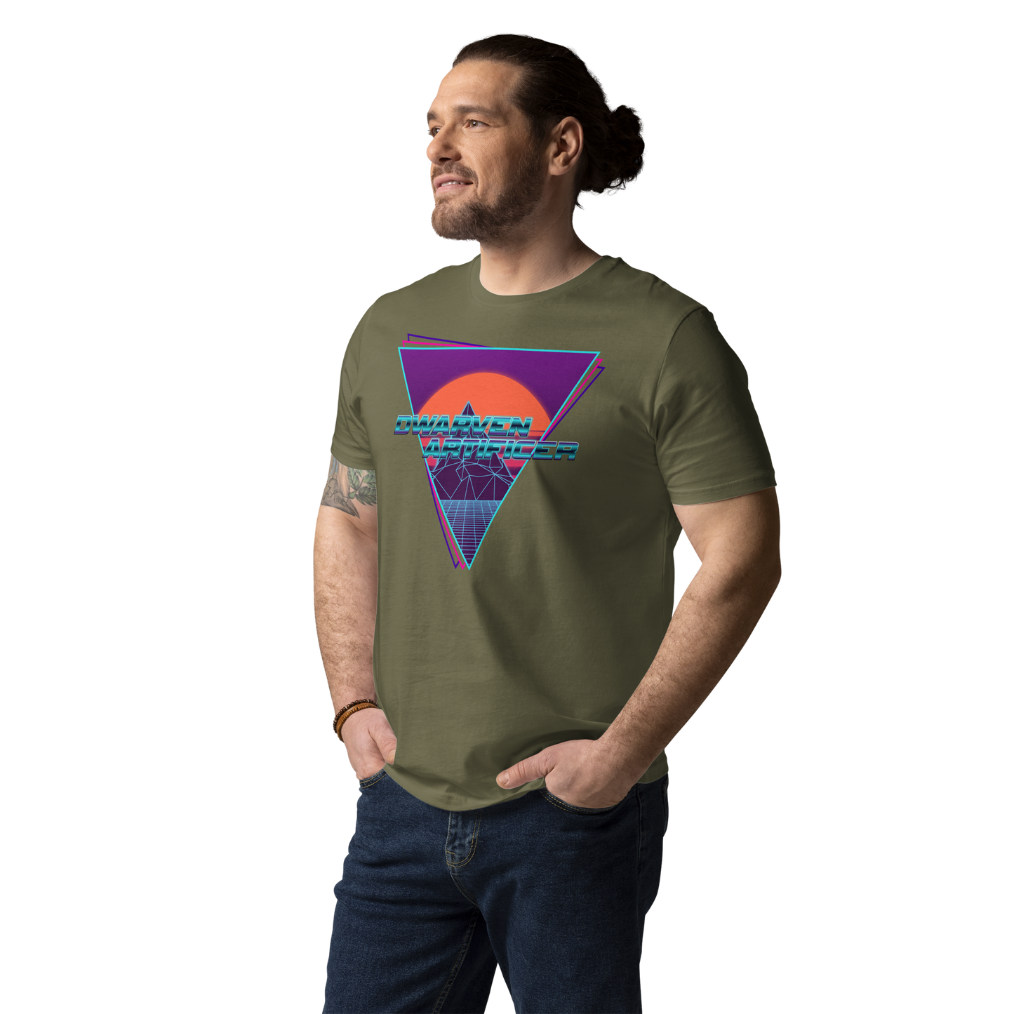 Retrowave Mattock - Unisex Organic Cotton T-Shirt