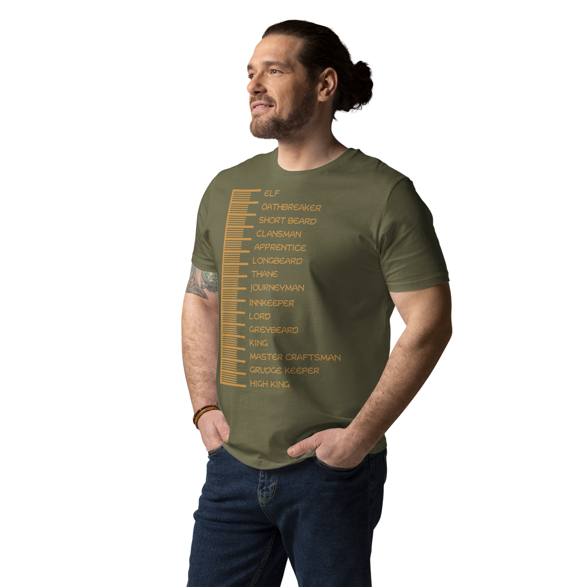 Beard Length Chart - Unisex T-Shirt