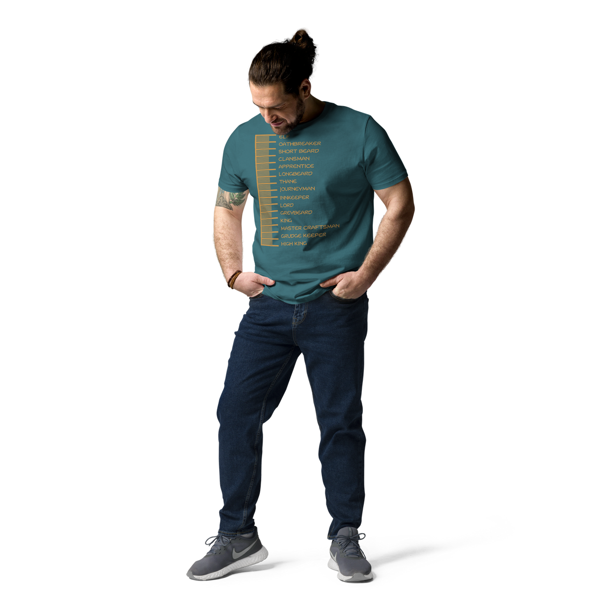 Beard Length Chart - Unisex T-Shirt