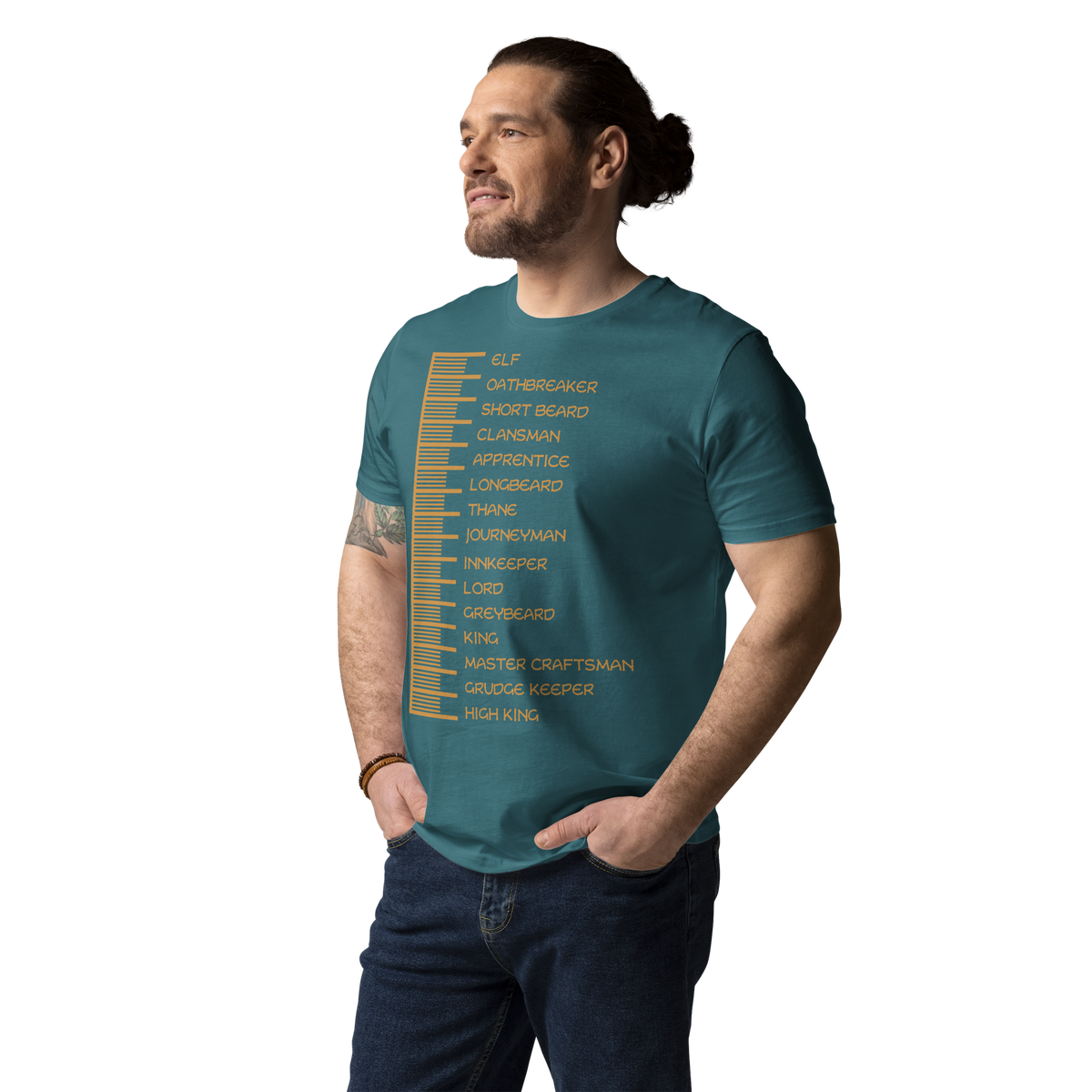 Beard Length Chart - Unisex T-Shirt