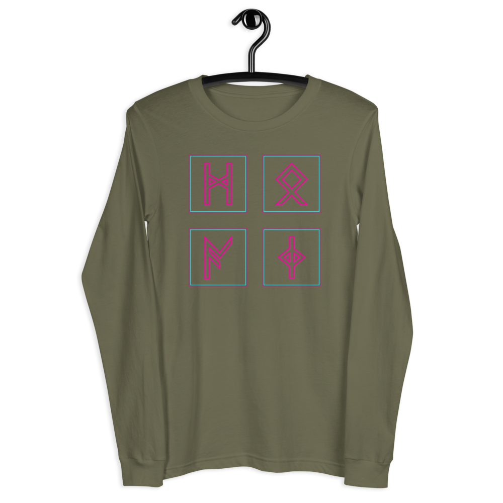 Runic Squares - Unisex Long Sleeve Tee