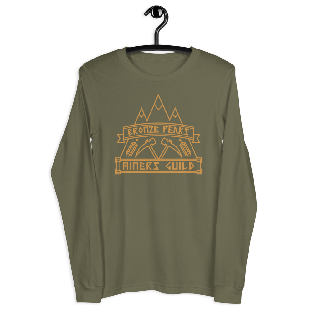 Bronze Peaks Mining Guild - Unisex Long Sleeve Tee