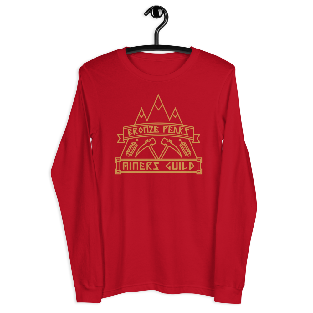 Bronze Peaks Mining Guild - Unisex Long Sleeve Tee