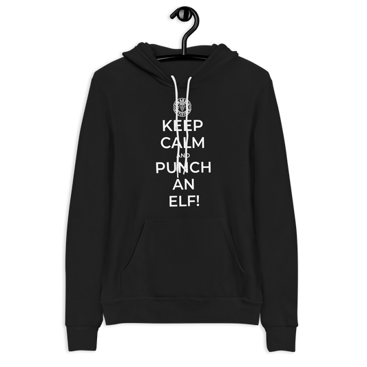 Keep Calm And Punch An Elf - Unisex hoodie