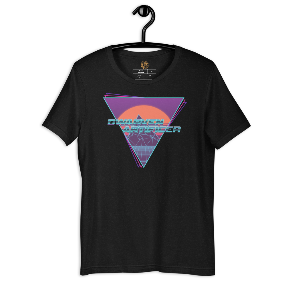 CyberDwarf Sunset - Short-Sleeve Unisex T-Shirt