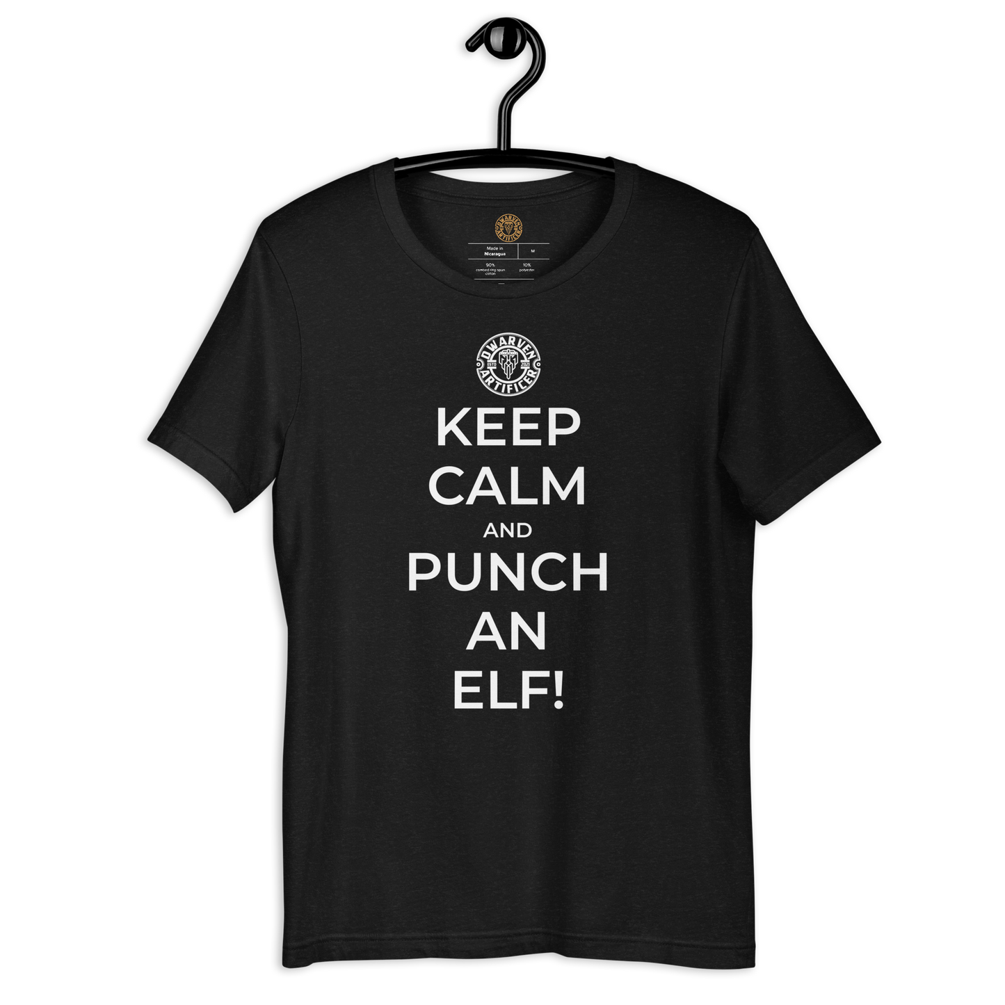 Keep Calm And Punch An Elf - Short Sleeve Unisex t-Shirt