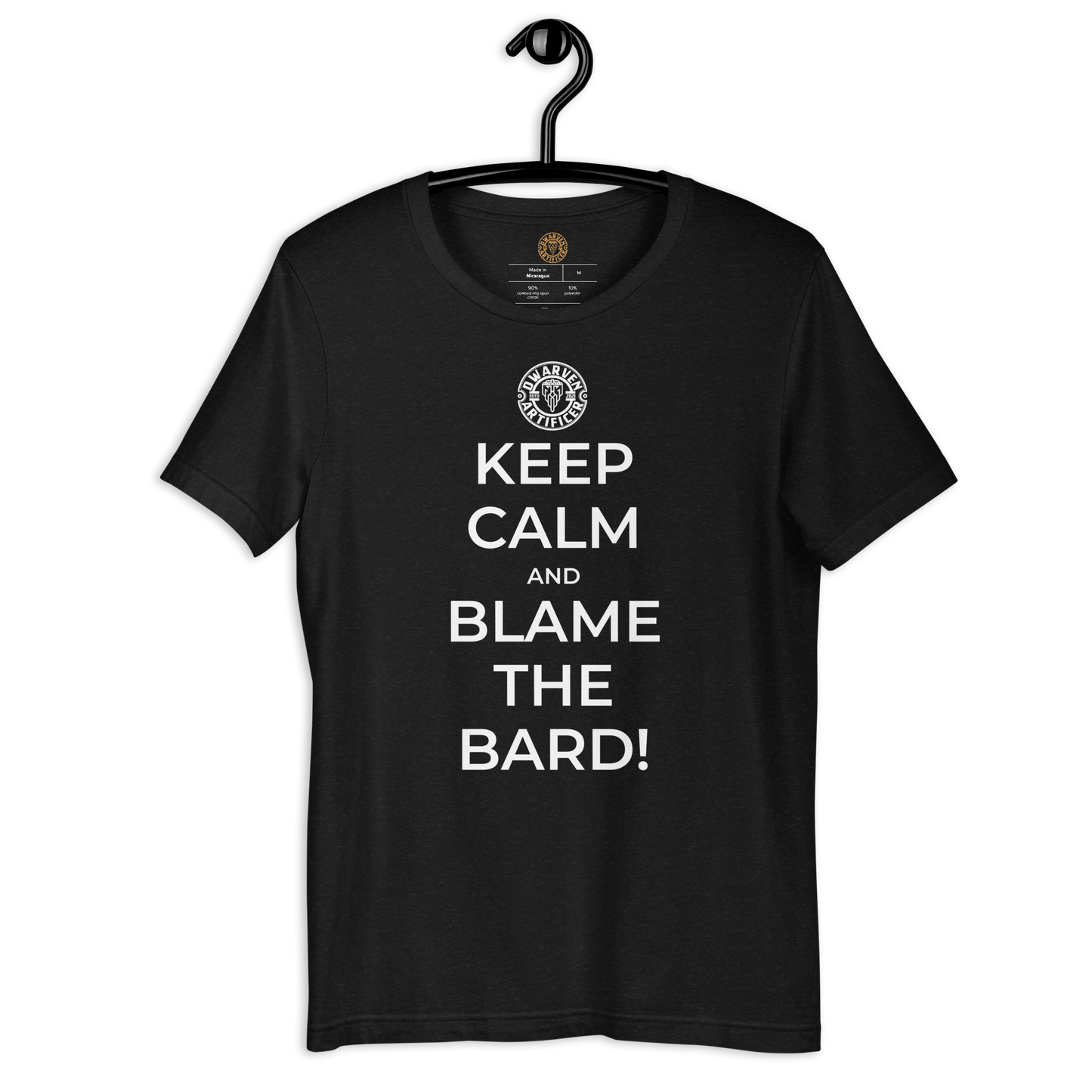 Keep Calm And Blame The Bard - Short Sleeve Unisex t-Shirt