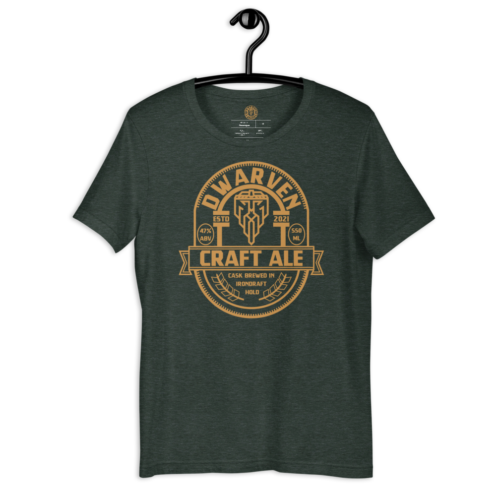 Dwarven Craft Ale - Short-Sleeve Unisex T-Shirt