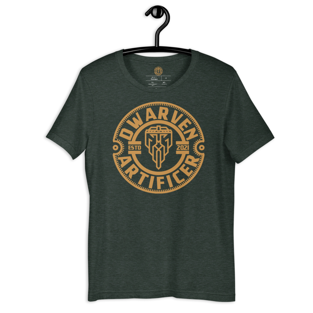 Dwarven Artificer Logo - Short-Sleeve Unisex T-Shirt