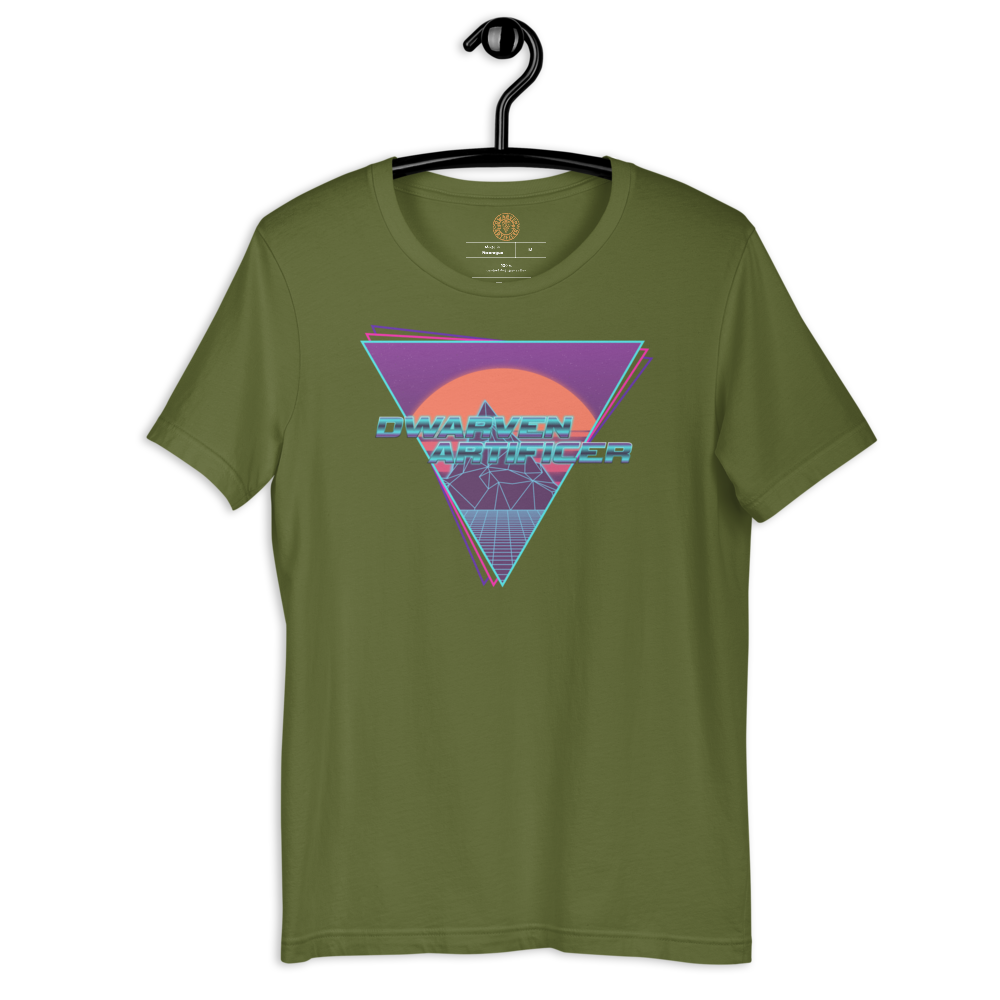 CyberDwarf Sunset - Short-Sleeve Unisex T-Shirt