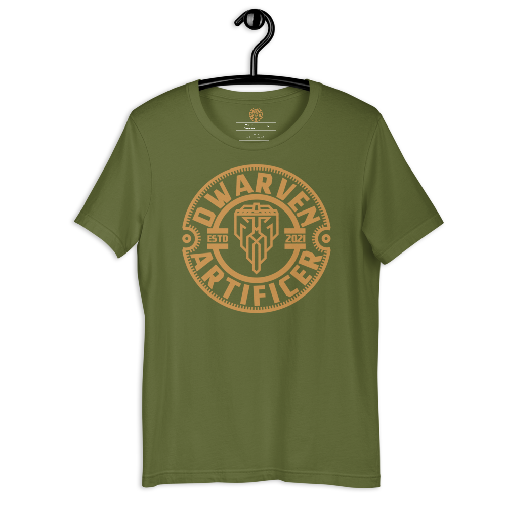 Dwarven Artificer Logo - Short-Sleeve Unisex T-Shirt