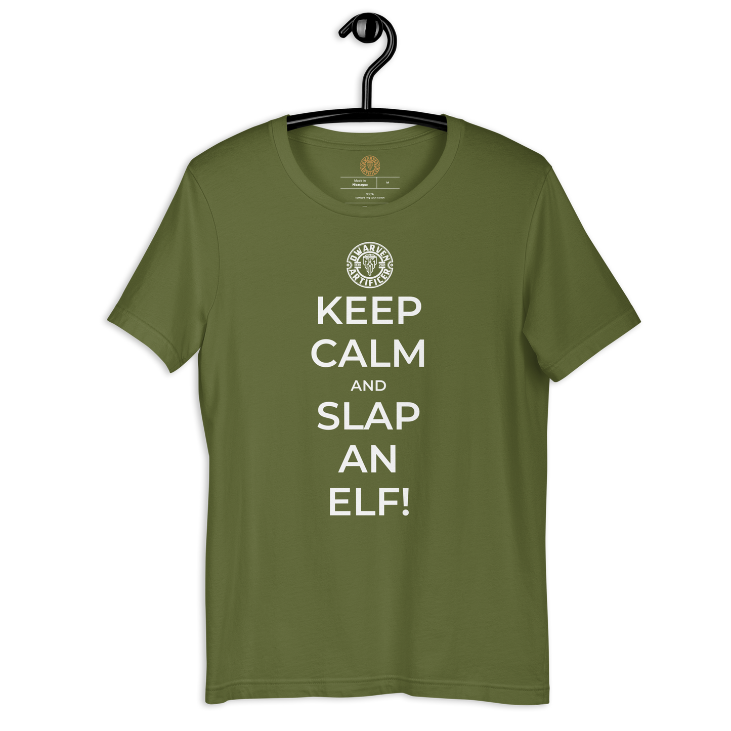 Keep Calm And Slap An Elf - Short Sleeve Unisex t-shirt