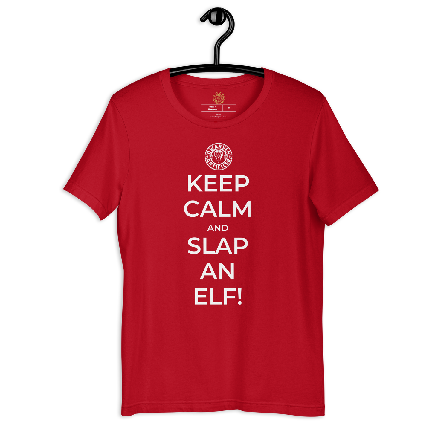 Keep Calm And Slap An Elf - Short Sleeve Unisex t-shirt